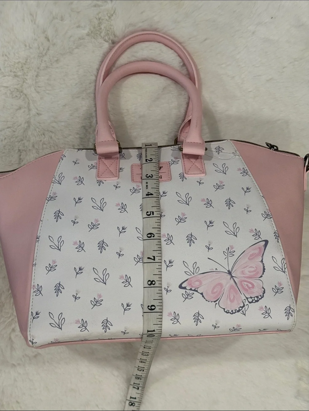 Rare!! Loungefly Disney The Aristocats Marie Floral Butterfly Satchel Bag Pink